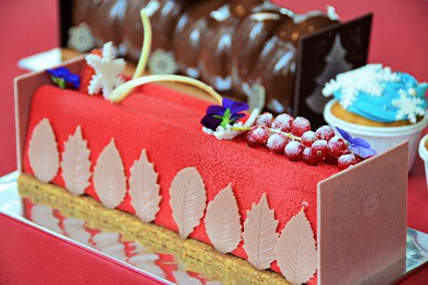 EQ Kuala Lumpur Launch Festive Roasts Christmas Specials - Strawberry and Vanilla Yule Log